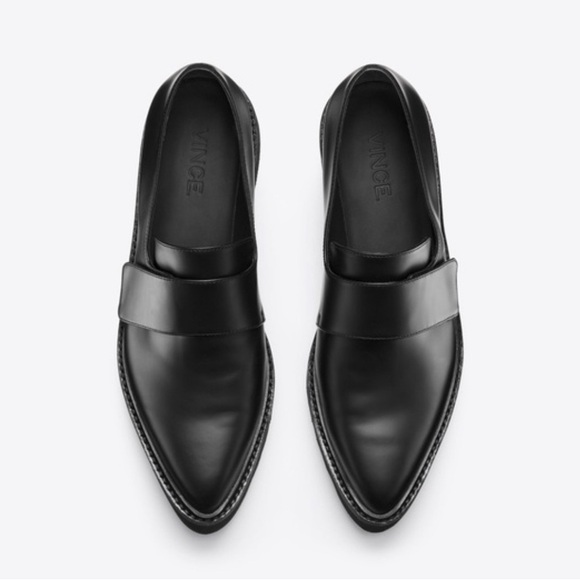 Vince Ames leather slip on in black - Picture 1 of 8